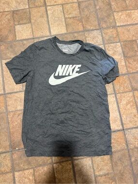 Nike Women's Dark Gray Short Sleeve Logo Tee